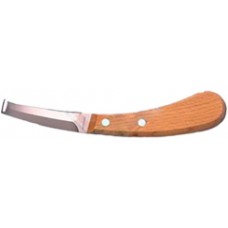 Нож для копыт, обоюдоострый, средняя ширина деревянная ручка арт.40620W (102)