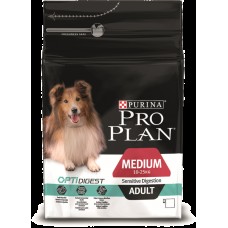 PRO PLAN DOG 3 кг д/собак Медиум с Чувст пищеваринием ягненок 4798 1/4 (370801)
