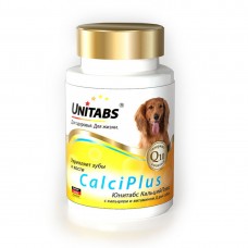 Юнитабс UT КальцийПлюс CalciPlus с Q10 для собак  1/8* (373078)