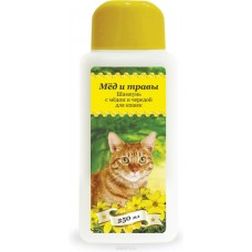 Шампунь Мед и травы для кошек с медом и чередой 250 мл Арт.1038 1/30 (375587)