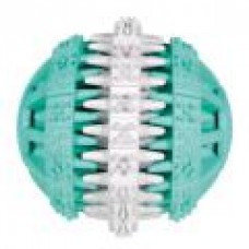 Игрушка д/собак Мяч DentaFan 6см резина белый/зеленыйТРИКСИ (377407)