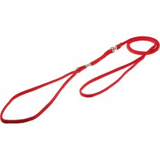 Ринговка нейлоновая красная 5мм с вертлюгом, длина 1,4м, фиксатор — кольцо DZ21103-- (378713)