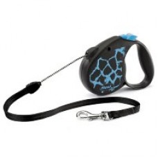 Рулетка 20кг 5м Flexi Safari cord M Giraffe blue трос ГЕРМАНИЯ (379108)