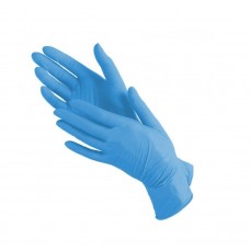 Перчатки XL NITRILE смотровые неопудренные голубые 50 пар./уп.-- (379563)