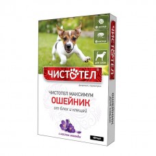 Чистотел Ошейник Максимум для собак от блох и клещей (черный) Россия 1/100--* (379972)