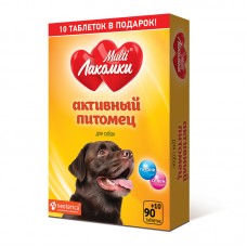 МультиЛакомки Активный питомец для собак 100 таб 1/30 (386627)