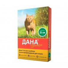 Дана® Ультра ошейник инсектоакарицидный (для кошек, 35 см), зеленый  1/8  3119 (387005)