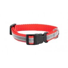 Ошейник Аркон Dog & Vogue красный светоотражающая лента 1,5 см дл. 24-35 см DV03150102 (387574)