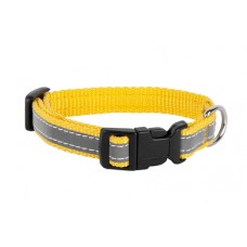 Ошейник Аркон Dog & Vogue желтый светоотражающая лента 1,5 см дл. 24-35 см DV04150102 нейлон (387575)