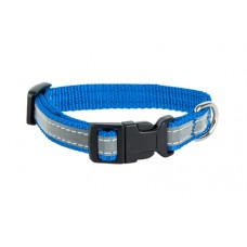 Ошейник Аркон Dog & Vogue синий светоотражающая лента 1,5 см дл.24-35 см DV06150102 (387577)
