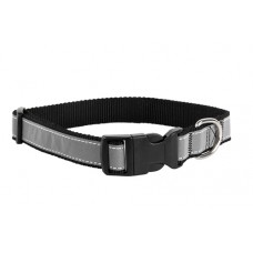 Ошейник Аркон Dog & Vogue черный светоотражающая лента 2,5 см дл. 40-63 см DV02250102 (387583)