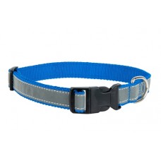 Ошейник Аркон Dog & Vogue синий светоотражающая лента 2,5 см дл.40-63 см DV06250102 (387587)