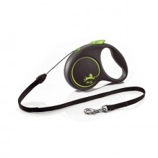 Рулетка 12кг 5м Flexi Black Design cord S green ГЕРМАНИЯ трос (388011)
