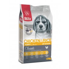 BLITZ Classic 2 кг д/щ PUPPY Chicken & Rice (Курица+рис)/корм для щенков 1/6 шт 0726 (00388226   )