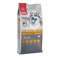 BLITZ Classic 15кг д/с ADULT Chicken&Rice Курица/рис 0719 (388229)
