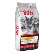 BLITZ Sensitive 10кг д/к ADULT CATS TURKEY Индейка 0184 (388242)