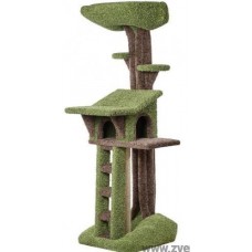 Домик-избушка с лестницей на стволе дерева Основание: 65?65 Высота: 202  (зеленый) (00389698   )
