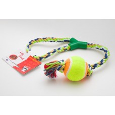 Игрушка д/собак Канат с тенисным мячом, 53 см R34312   2104 (389816)