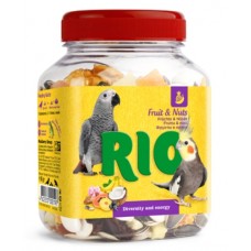 RIO Фруктово-ореховая смесь. Лакомство для средних и крупных попугаев, 160 г (389850)