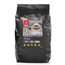 BLITZ Holistic 5 кг CHICKEN & LIVER FOR STERILISED низкозер корм для стер. кошек  Курица&Печень 5753 (389917)