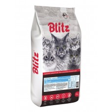 BLITZ STERILISED 10кг CATS CHICKEN/сухой корм для стерилизованных кошек с Курицей 1129 (389923)