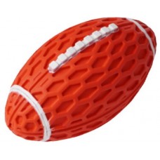 Игрушка д/собак HOMEPET SILVER SERIES 14,5 см х 8,2 см х 7,9 см мяч регби с пищалкой красный 9204 (391463)