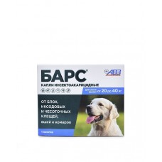 БАРС капли инсектоакарицидные для собак от 20 до 40 кг (1 пип. по 2,68мл), -3769- (00393049   )