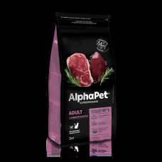 AlphaPet Superpremium 3 кг с говядиной и печенью для взрослых кошек и котов 1/3 0860 (00393431   )