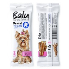 Балу Лакомство жевательное с биотином, таурином для собак, 36 г (00393899   )