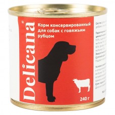 Delicana 240гр конс. говяжий рубец для собак  1*12  3785 (00393940   )