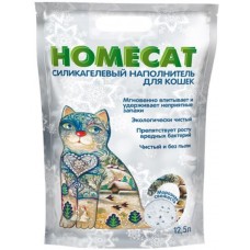 HOMECAT 12,5 л/5кг силикагелевый наполнитель Морозная свежесть  1/4 (00394155   )