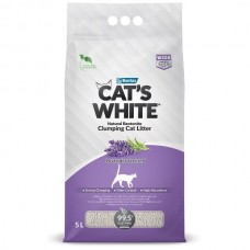 Cats White Lavender комкующийся наполнитель с нежным ароматом лаванды для кошачьего туалета 5л (394336)