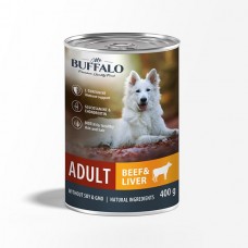 Mr.Buffalo кон. ADULT 400г (говядина и печень) д/собак 0433 (394415)