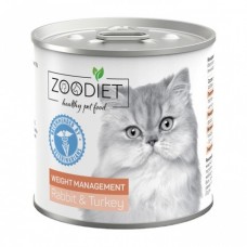 Zoodiet Weight Management Rabbit&Turkey/С кроликом и индейкой для кошек (контроль веса), 240 г 1389 (394807)
