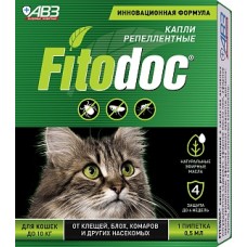 FITODOC  капли репеллентные для кошек (1 пип. по 0,5 мл) АВЗ (396606)