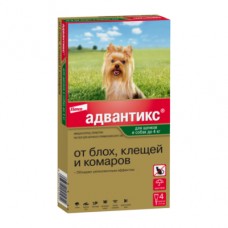 Адвантикс капли д/соб до 4 кг, уп. 4 пип. х 0.4 мл (Эланко) (396744)