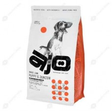 AJO Dog 12 кг PUPPY & JUNIOR с гречкой для щенков и молодых собак средних и крупных пород: breeder pack (397121)