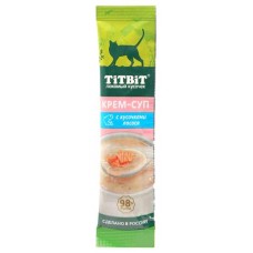 TITBIT Крем-суп для кошек с кусочками лосося 10 г 014639 (397294)