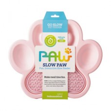 Миска Лапа для медленного кормления 2в1 мини, розовая / PetDreamHouse PAW 2-IN-1 Mini Slow Feeder & Lick Pad Baby Pink Easy, 200 г 0942 (398742)