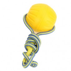 Keiko Игрушка д/соб Мяч 7см с тонким канатом желтый ЭВА 0532 (401074)