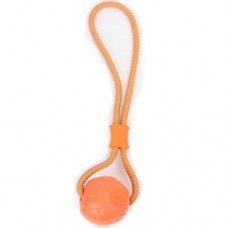 Keiko Игрушка д/соб Мяч 7см с тонким канатом оранжевый ЭВА 0549 (401075)