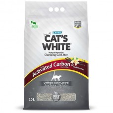 Cat!s White Activated Carbon Vanilla комкующийся наполнитель с активированным углем и ароматом ванили для кошачьего туалета (10л) (Без характеристики) (401460)