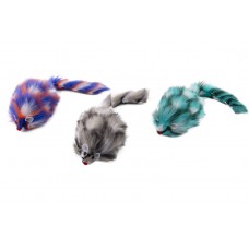 Игрушка д/кошек-погремушка WOGY Мышка l=23см 8х6см, микс арт.2024-1324 Код272407 (402720)