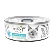 Гурман Zoodiet Food Sensitivities Veal/Heart/С телятиной и сердцем для кошек (чувств. пищеварение), 100 г   3116 (402873)