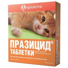 Празицид таблетки (кошки) №6  0934 1/40 (9375)