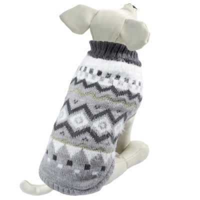 Свитер «Ромбы» L, серый, размер 35см, Triol