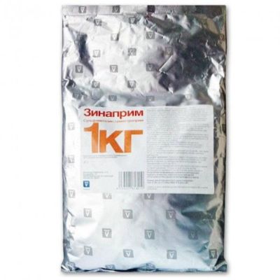 Зинаприм 1 кг оральный порошок (триметоприм+сульфаметазин)