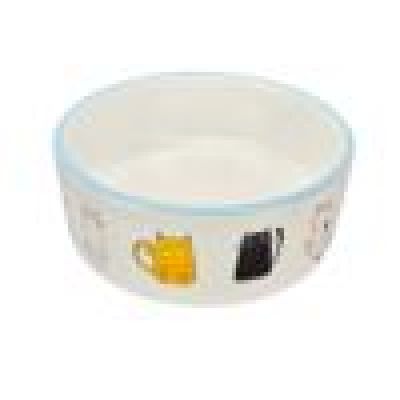 Миска керамическая «Разноцветные коты» (0,28 л.) 9570