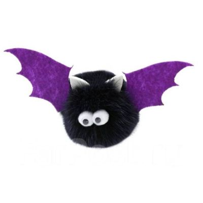 Игрушка д/кошек Keiko Мышь летучая-вампир нат.мех