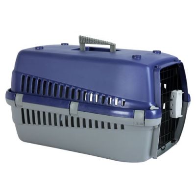 Переноска Economic пластик синяя 54*38*33см Keiko